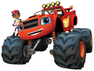 A.J. and Blaze in BLAZE AND THE MONSTER MACHINES on Nickelodeon. Photo: Nickelodeon. ©2014 Viacom International, Inc. All Rights Reserved.